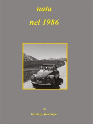 cover image of Nata nel 1986